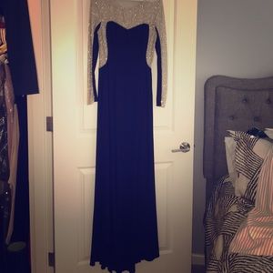 Long Formal Rhinestone Dress